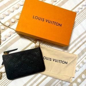 Authentic!! Louis Vuitton Double Zip Pochette M68568